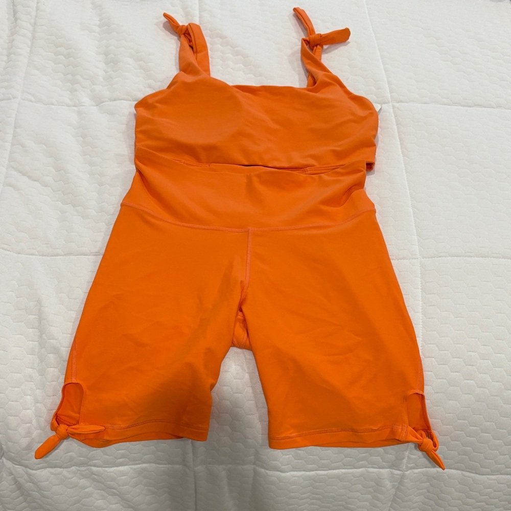 Old Navy Orange Women's Bike Shorts Romper